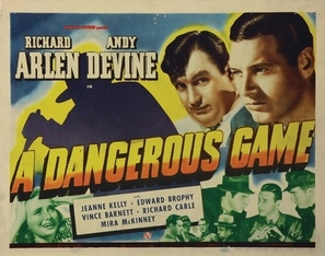 A Dangerous Game movie posters (1941) metal framed poster