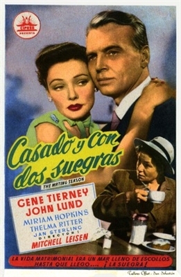 The Mating Season movie posters (1951) canvas poster