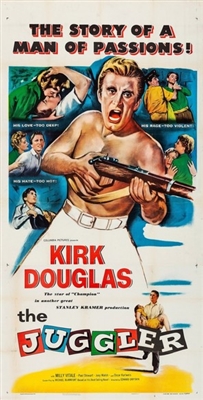 The Juggler movie posters (1953) wooden framed poster