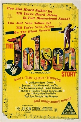 The Jolson Story movie posters (1946) poster with hanger
