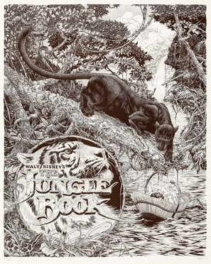 The Jungle Book movie posters (1967) metal framed poster