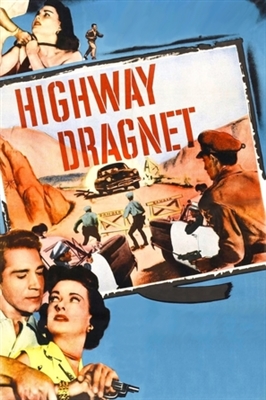 Highway Dragnet movie posters (1954) pillow