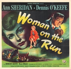 Woman on the Run movie posters (1950) wood print