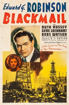 Blackmail movie posters (1939) metal framed poster