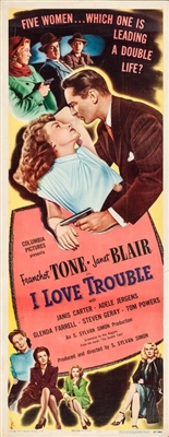 I Love Trouble movie posters (1948) pillow