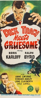 Dick Tracy Meets Gruesome movie posters (1947) wood print