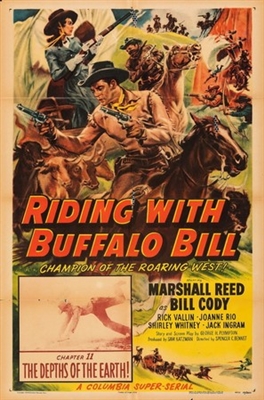 Riding with Buffalo Bill movie posters (1954) pillow