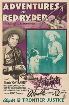 Adventures of Red Ryder movie posters (1940) metal framed poster