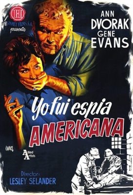 I Was an American Spy movie posters (1951) wooden framed poster