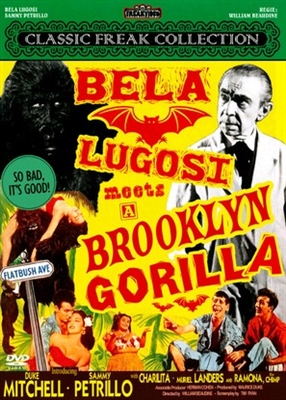 Bela Lugosi Meets a Brooklyn Gorilla movie posters (1952) pillow