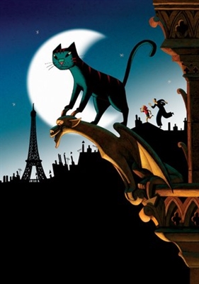 Une vie de chat movie posters (2010) wood print