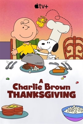 A Charlie Brown Thanksgiving movie posters (1973) wooden framed poster