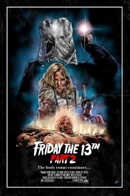 Friday the 13th Part 2 movie posters (1981) wood print