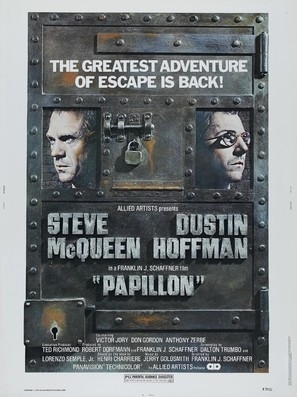 Papillon movie posters (1973) Stickers MOV_1883359