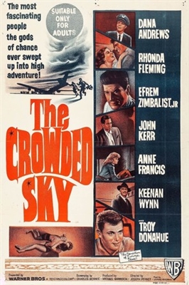 The Crowded Sky movie posters (1960) wood print