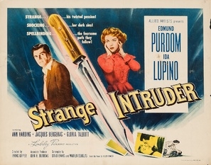 Strange Intruder movie posters (1956) metal framed poster