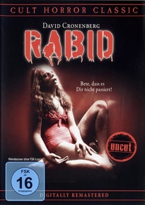 Rabid movie posters (1977) canvas poster