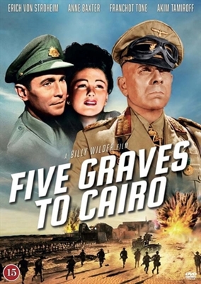 Five Graves to Cairo movie posters (1943) poster with hanger