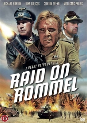 Raid on Rommel movie posters (1971) poster with hanger