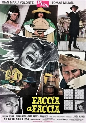 Faccia a faccia movie posters (1967) wood print