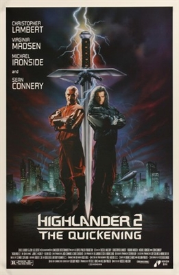 Highlander 2 movie posters (1991) wooden framed poster