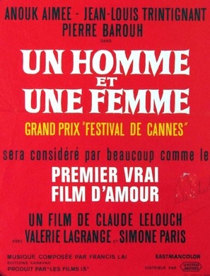 Un homme et une femme movie posters (1966) poster with hanger