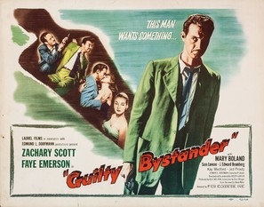 Guilty Bystander movie posters (1950) wood print