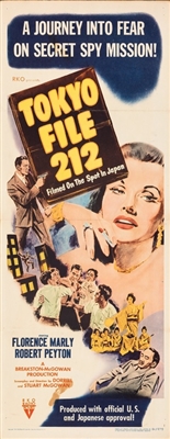 Tokyo File 212 movie posters (1951) wood print
