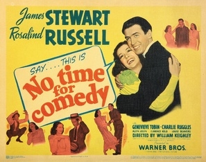 No Time for Comedy movie posters (1940) mug