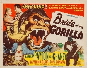 Bride of the Gorilla movie posters (1951) wooden framed poster