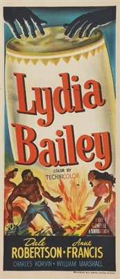 Lydia Bailey movie posters (1952) t-shirt