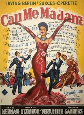 Call Me Madam movie posters (1953) t-shirt