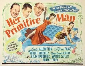 Her Primitive Man movie posters (1944) tote bag