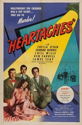 Heartaches movie posters (1947) poster with hanger