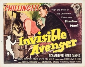 The Invisible Avenger movie posters (1958) pillow