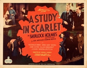 A Study in Scarlet movie posters (1933) pillow