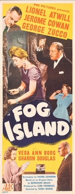 Fog Island movie posters (1945) wooden framed poster
