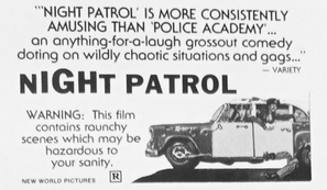 Night Patrol movie posters (1984) tote bag