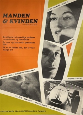 Un homme et une femme movie posters (1966) wood print