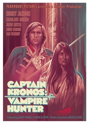 Captain Kronos - Vampire Hunter movie posters (1974) wooden framed poster