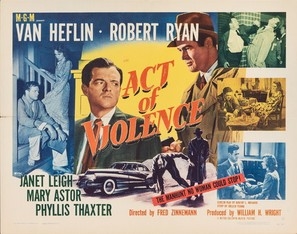 Act of Violence movie posters (1948) poster with hanger