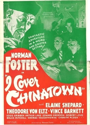 I Cover Chinatown movie posters (1936) wood print