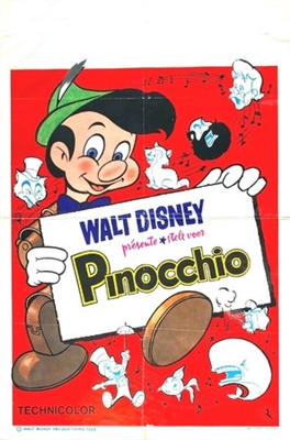 Pinocchio movie posters (1940) t-shirt