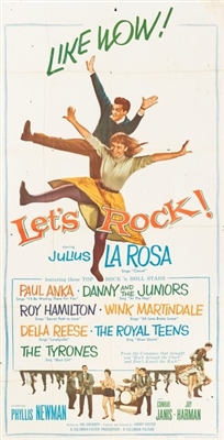 Let's Rock movie posters (1958) wooden framed poster