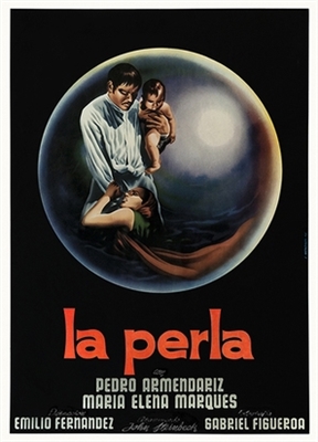 Perla, La movie posters (1947) wood print
