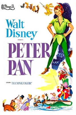 Peter Pan movie posters (1953) wood print