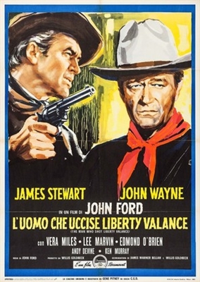 The Man Who Shot Liberty Valance movie posters (1962) metal framed poster