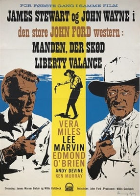 The Man Who Shot Liberty Valance movie posters (1962) poster with hanger