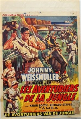 Jungle Man-Eaters movie posters (1954) canvas poster