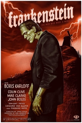 Frankenstein movie posters (1931) pillow